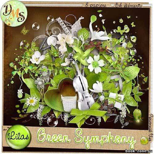 Весенний скрап-набор - Зеленая симфония