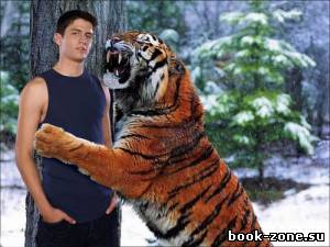 Рамка psd для фотошоп - тигр обнимает вас