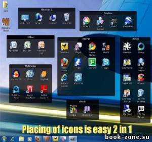 Placing of icons is easy 2 in 1