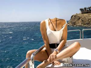 Шаблон для фотошопа - Девушка на катере в море