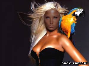 Шаблон для фотомонтажа - Блондинка с большим попугаем