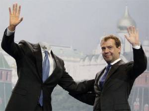 Шаблон мужской - Встреча с Медведевым