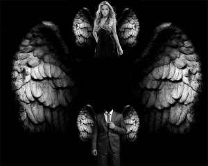 Шаблон для фото - Ангельские крылья