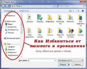 Как Избавиться от лишнего в проводнике (2015)