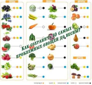 Как сохранить 10 самых проблемных овощей до весны? (2015)