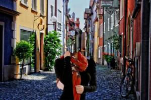 Шаблон для фотошопа - Прогулки по красивым улицам в Германии